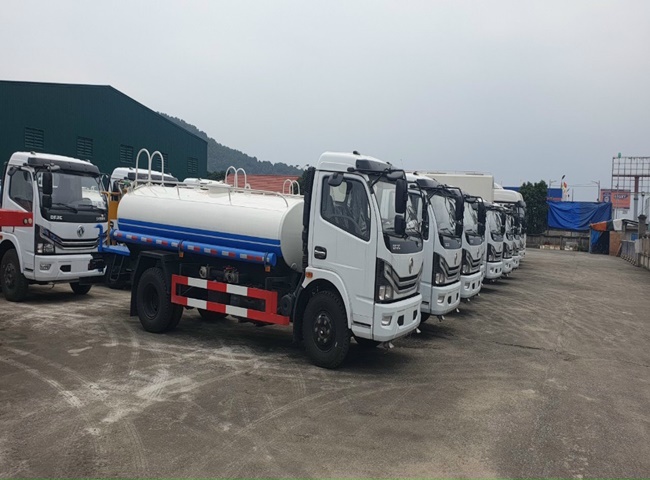 Xe bồn chở nước công trình có quy trình cho thuê cụ thể