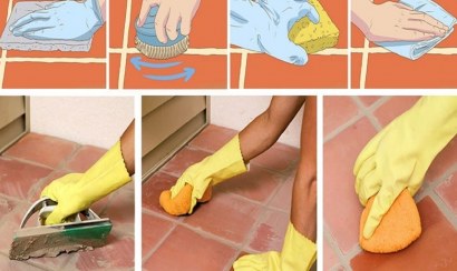 Cách làm sạch xi măng trên nền nhà