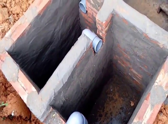 Hầm tự hoại 2 ngăn cơ bản