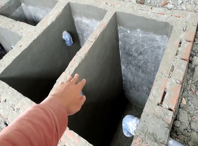 Cấu tạo hầm tự hoại 2 ngăn cơ bản